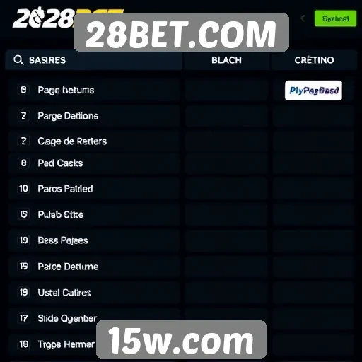 Métodos de pagamento disponíveis no 28BET.COM